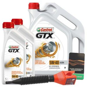 Castrol 7 L GTX 5W-40 A3/B4 + Ölwechsel-Anhänger  DE01675 : 15218F : 15218E : 3050