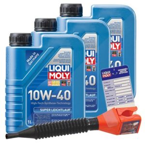 Liqui moly  3x 1 L Super Leichtlauf 10W-40 + Anhäng  5440 : 1300 : 3050