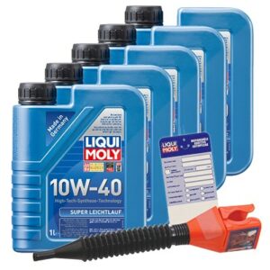 Liqui moly  5x 1 L Super Leichtlauf 10W-40 + Anhäng  3050 : 5440 : 1300