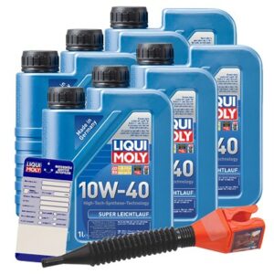 Liqui moly  6x 1 L Super Leichtlauf 10W-40 + Anhäng  1300 : 5440 : 3050