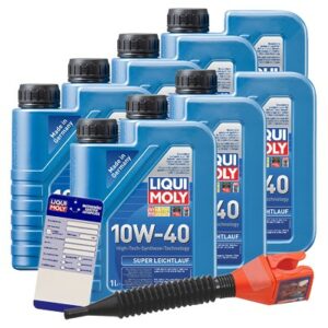 Liqui moly  7x 1 L Super Leichtlauf 10W-40 + Anhäng  3050 : 5440 : 1300