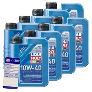 Liqui moly  8x 1 L Super Leichtlauf 10W-40+Anhänger  5440 : 1300