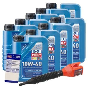 Liqui moly  9x 1 L Super Leichtlauf 10W-40 + Anhäng  5440 : 1300 : 3050