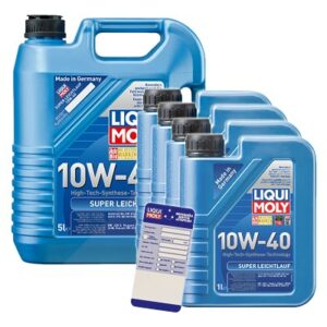 Liqui moly 9 L Super Leichtlauf 10W-40 + Ölwechsel-Anhänger  5440 : 1301 : 1300