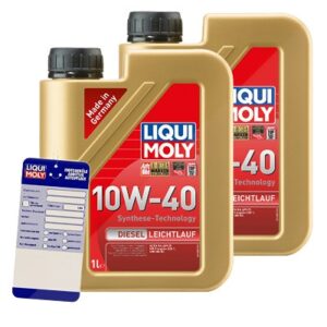 Liqui moly 2x 1 L Diesel Leichtlauf 10W-40+Anhänge 1386 : 5440