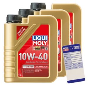 Liqui moly 3x 1 L Diesel Leichtlauf 10W-40+Anhänge 1386 : 5440