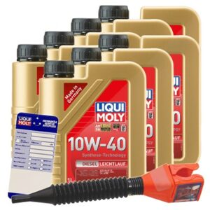 Liqui moly 7x 1 L Diesel Leichtlauf 10W-40 + Anhän 1386 : 5440 : 3050