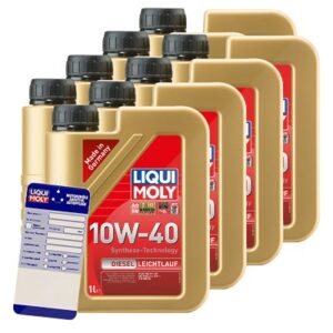 Liqui moly 8x 1 L Diesel Leichtlauf 10W-40 + Ölw.-Anhänger 5440 : 1386